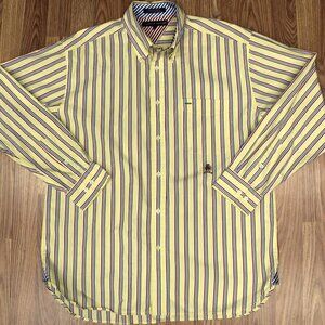 VTG 2001 TOMMY HILFIGER REGULAR FIT 100% COTTON SHIRT STRIPED Sz LARGE, L